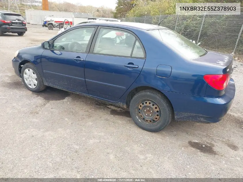 1NXBR32E55Z378903 2005 Toyota Corolla Le
