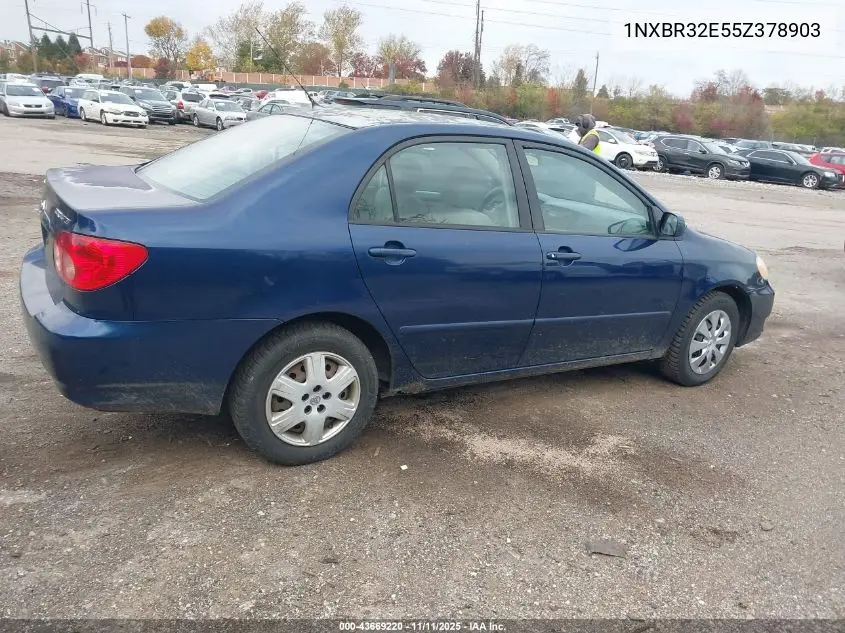 1NXBR32E55Z378903 2005 Toyota Corolla Le