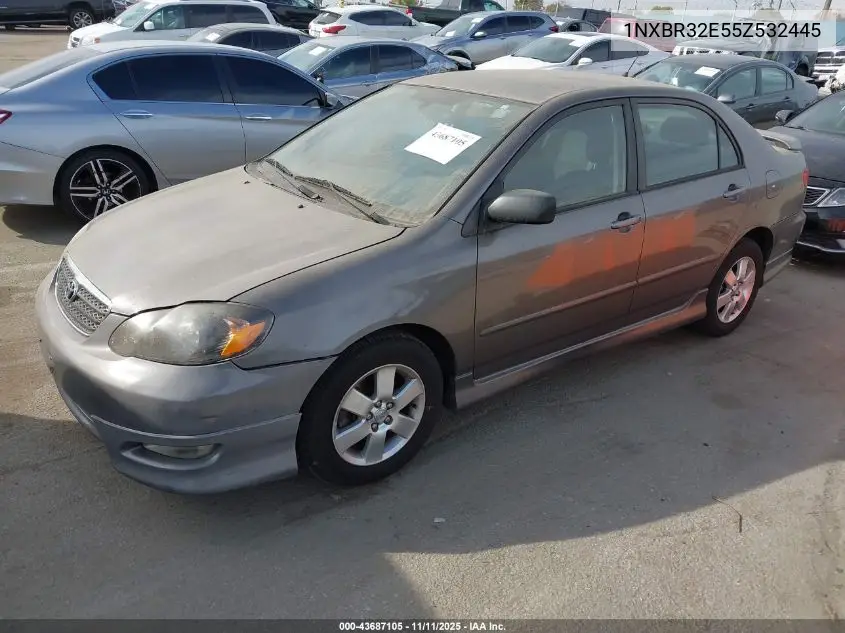 1NXBR32E55Z532445 2005 Toyota Corolla S
