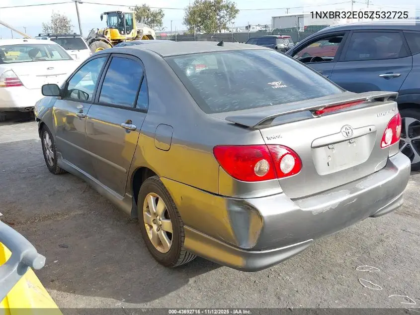 1NXBR32E05Z532725 2005 Toyota Corolla S