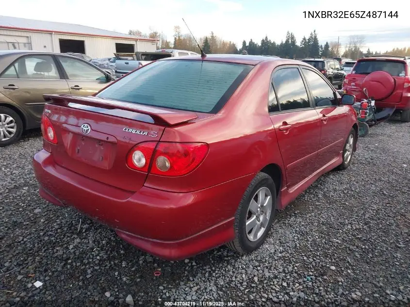 1NXBR32E65Z487144 2005 Toyota Corolla S