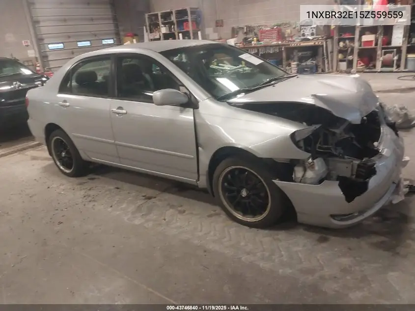 1NXBR32E15Z559559 2005 Toyota Corolla Le