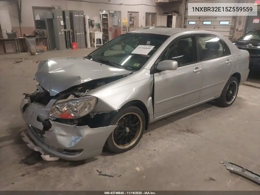1NXBR32E15Z559559 2005 Toyota Corolla Le