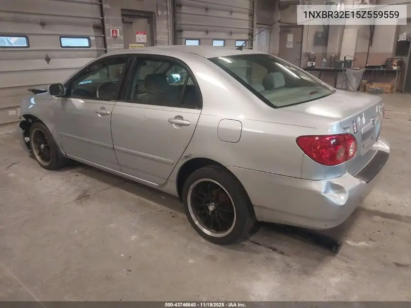 1NXBR32E15Z559559 2005 Toyota Corolla Le