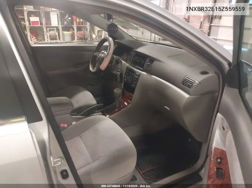 1NXBR32E15Z559559 2005 Toyota Corolla Le