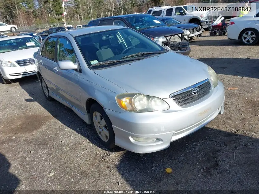 1NXBR32E45Z508847 2005 Toyota Corolla S
