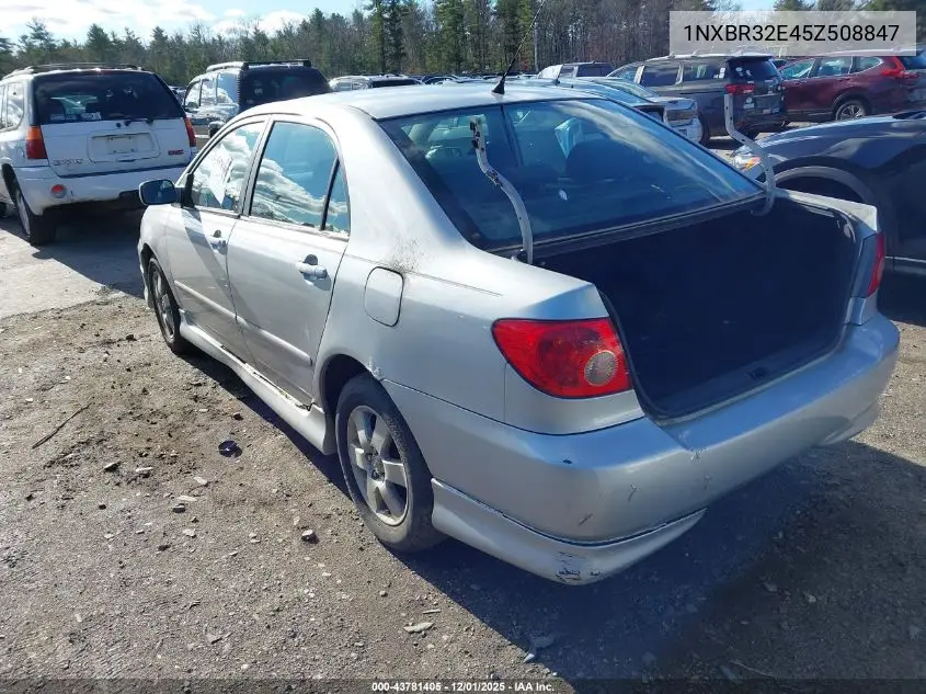 1NXBR32E45Z508847 2005 Toyota Corolla S