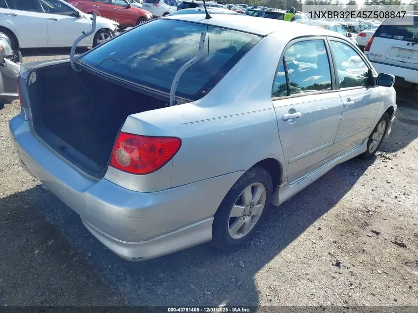 1NXBR32E45Z508847 2005 Toyota Corolla S