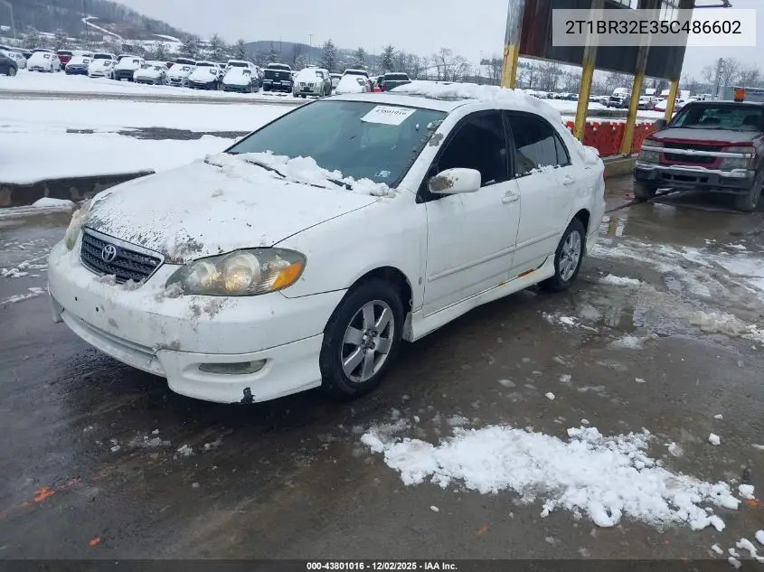 2T1BR32E35C486602 2005 Toyota Corolla S