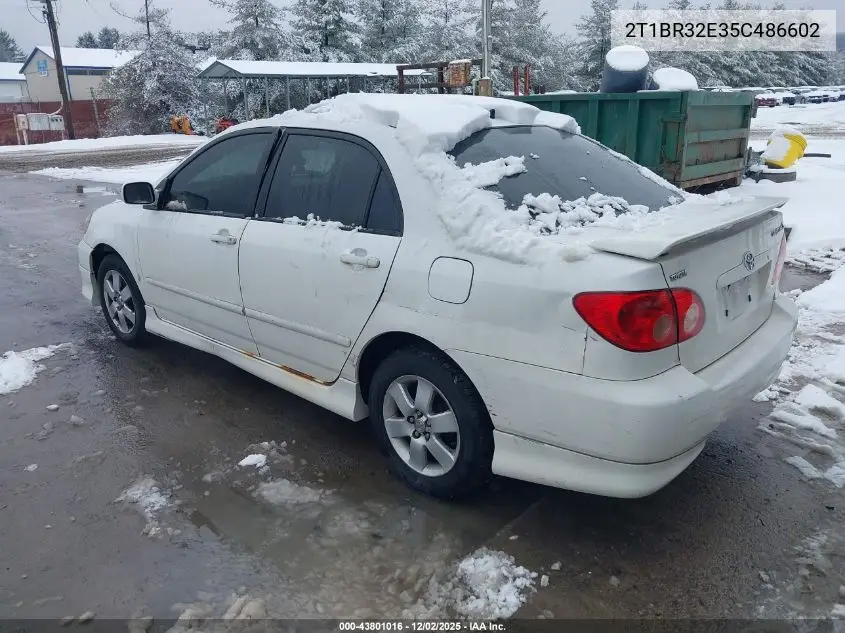 2T1BR32E35C486602 2005 Toyota Corolla S