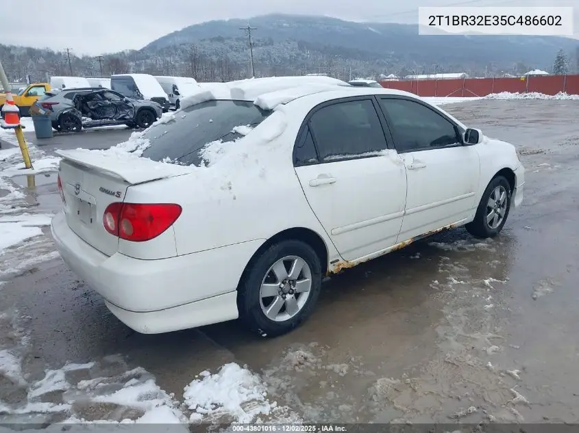 2T1BR32E35C486602 2005 Toyota Corolla S