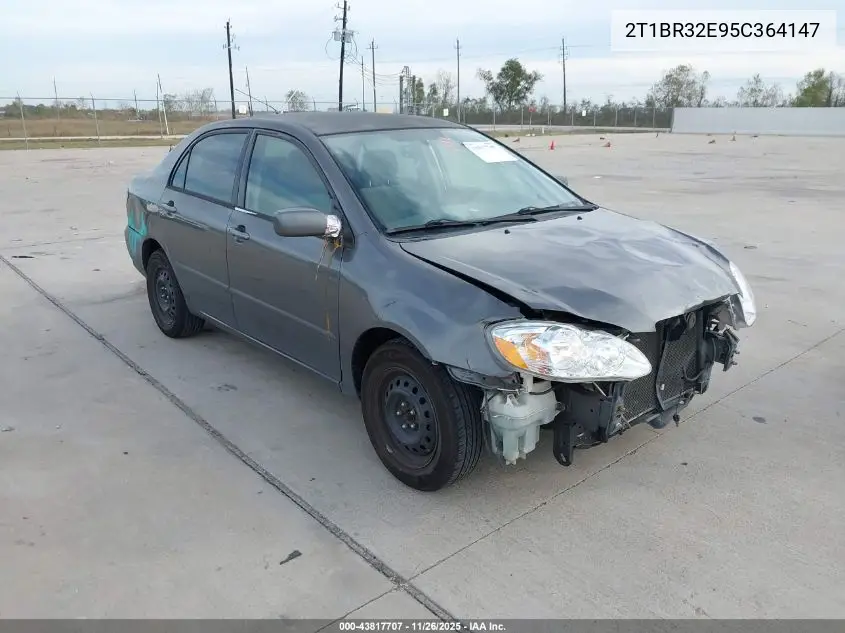 2T1BR32E95C364147 2005 Toyota Corolla Le