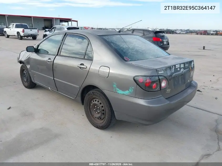 2T1BR32E95C364147 2005 Toyota Corolla Le
