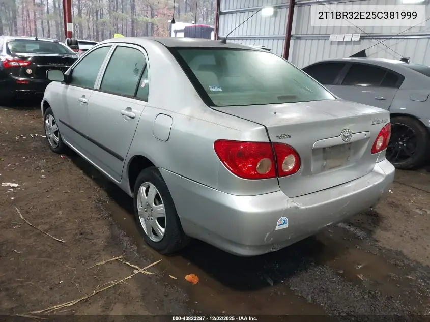 2T1BR32E25C381999 2005 Toyota Corolla Ce