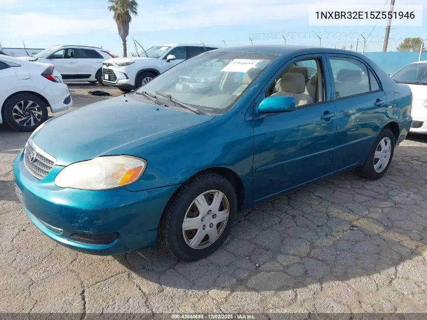 1NXBR32E15Z551946 2005 Toyota Corolla Le