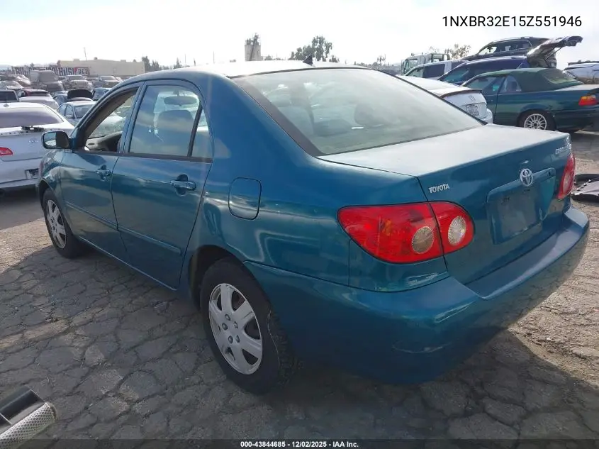 1NXBR32E15Z551946 2005 Toyota Corolla Le