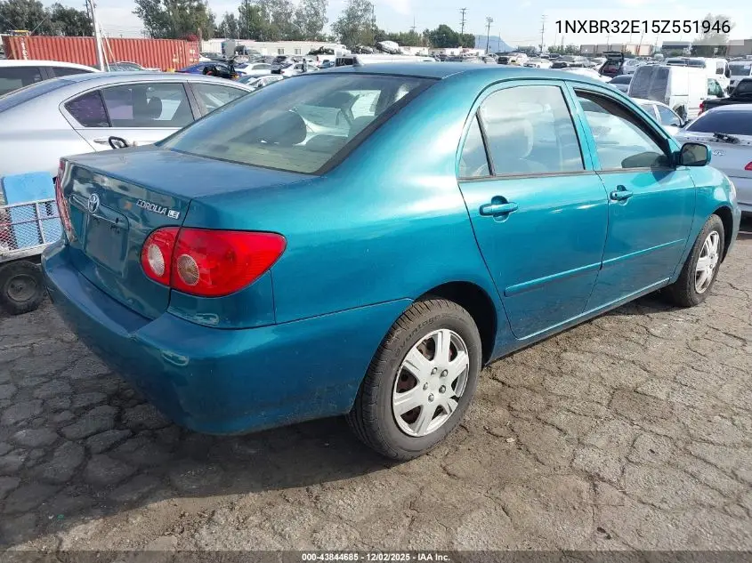 1NXBR32E15Z551946 2005 Toyota Corolla Le
