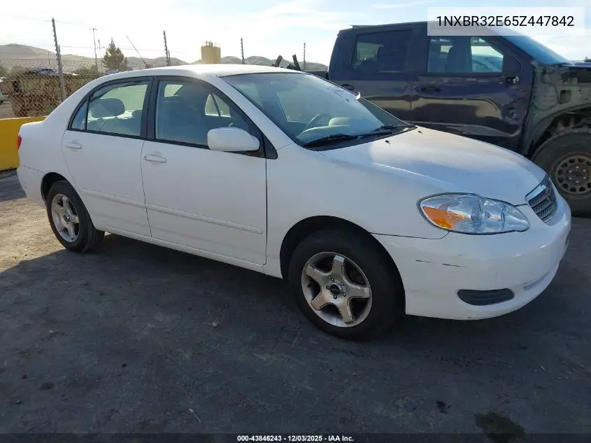 1NXBR32E65Z447842 2005 Toyota Corolla Le