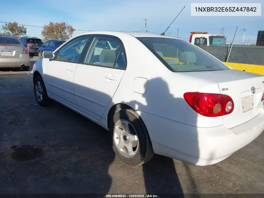 1NXBR32E65Z447842 2005 Toyota Corolla Le