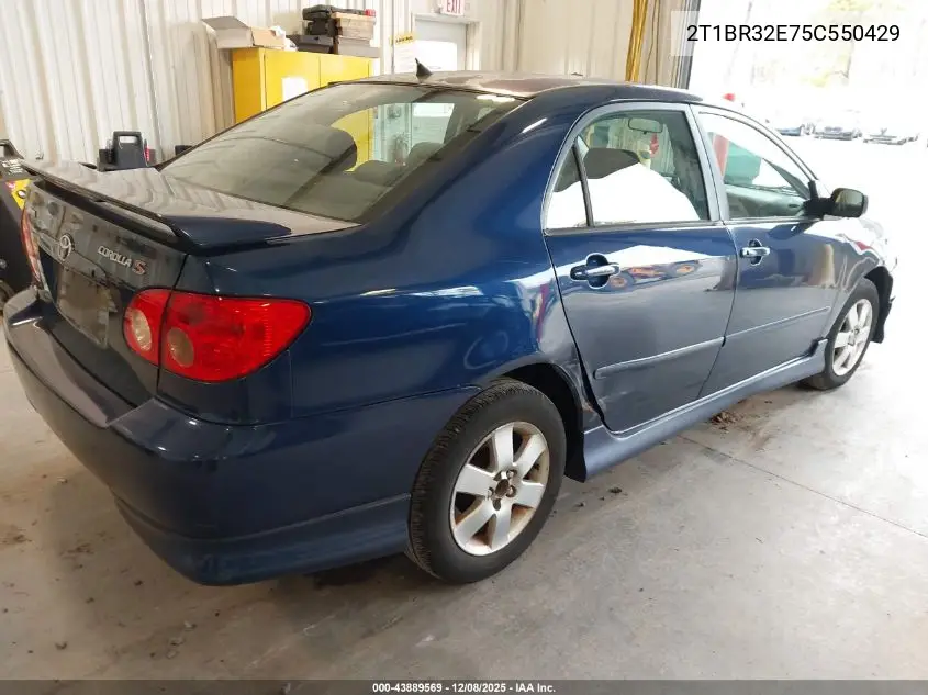 2T1BR32E75C550429 2005 Toyota Corolla S