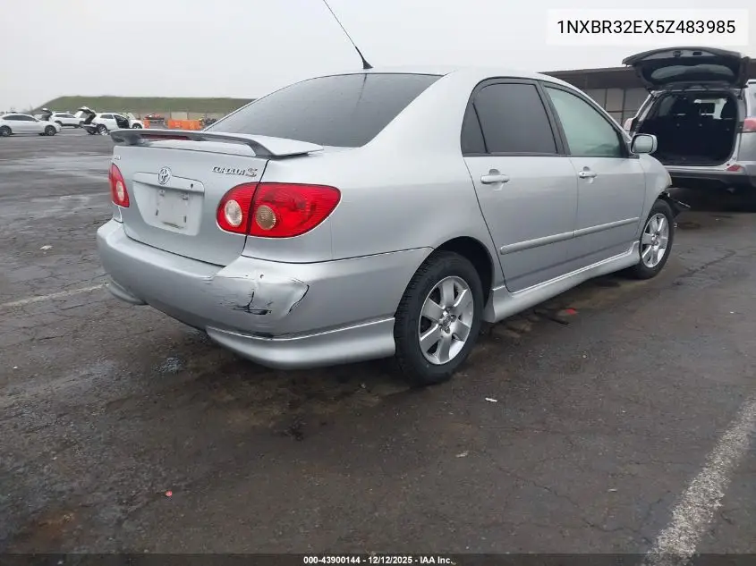 1NXBR32EX5Z483985 2005 Toyota Corolla S