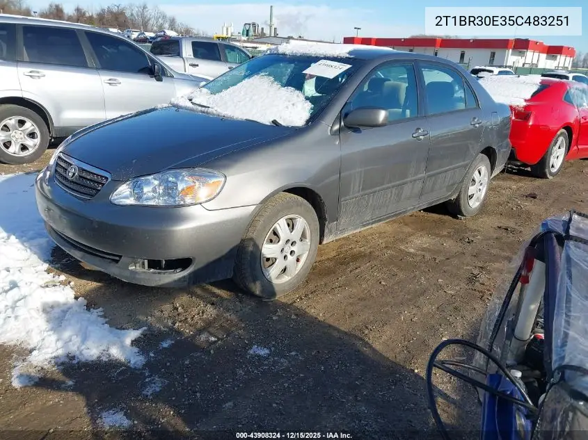 2T1BR30E35C483251 2005 Toyota Corolla Le