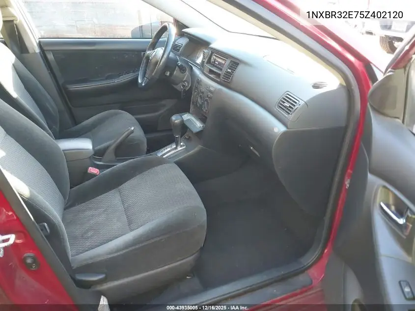 1NXBR32E75Z402120 2005 Toyota Corolla S