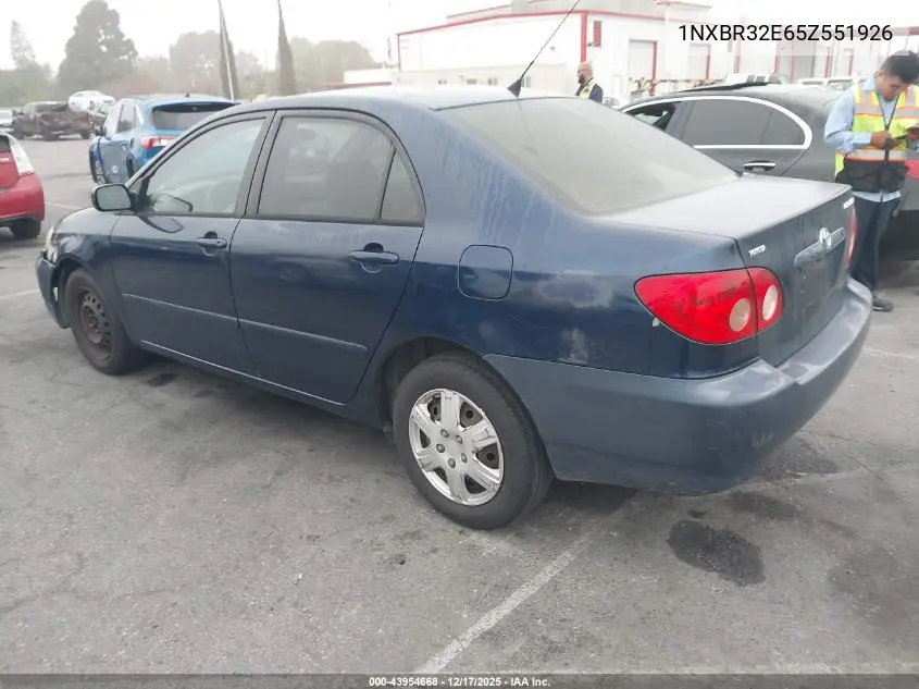 1NXBR32E65Z551926 2005 Toyota Corolla Le