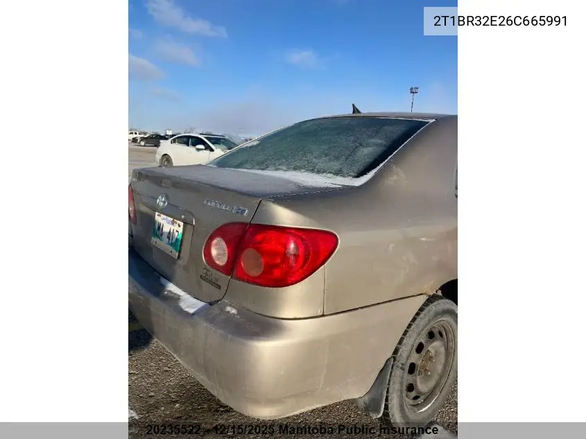 2T1BR32E26C665991 2006 Toyota Corolla Ce