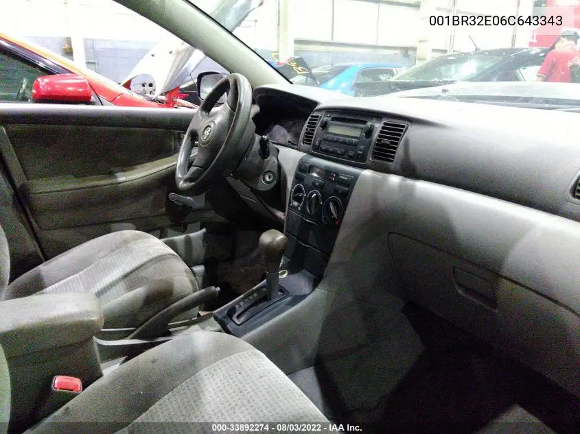 001BR32E06C643343 2006 Toyota Corolla Ce/S/Le