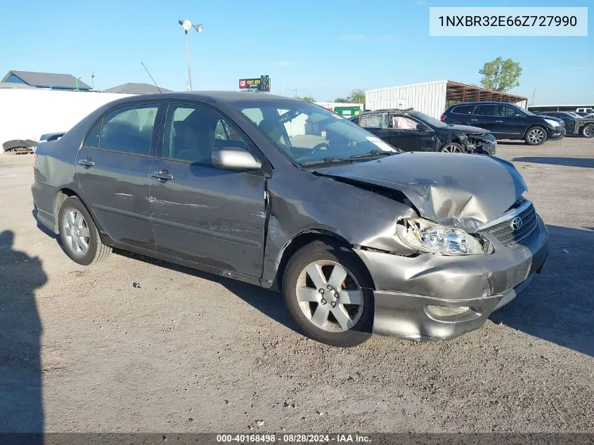 2006 Toyota Corolla S VIN: 1NXBR32E66Z727990 Lot: 40168498