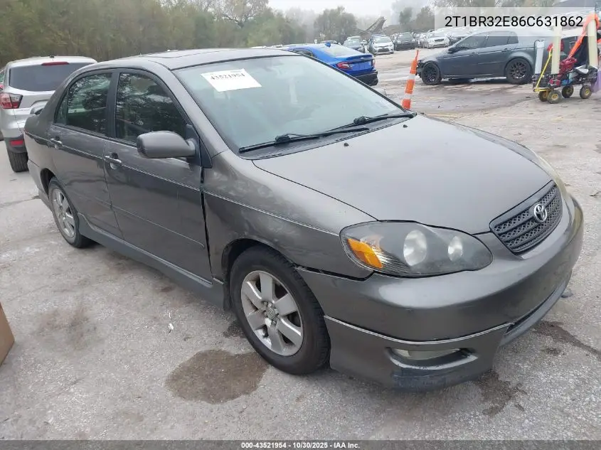 2T1BR32E86C631862 2006 Toyota Corolla S