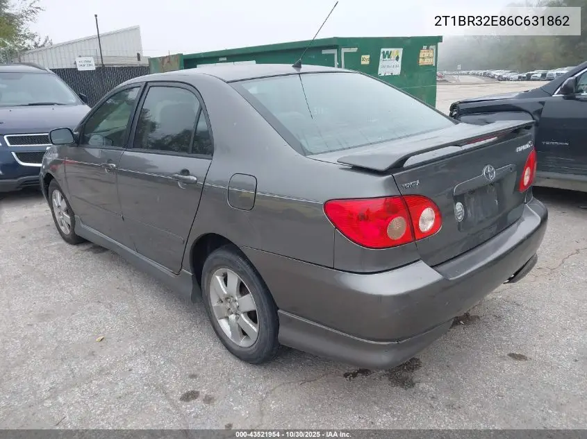 2T1BR32E86C631862 2006 Toyota Corolla S