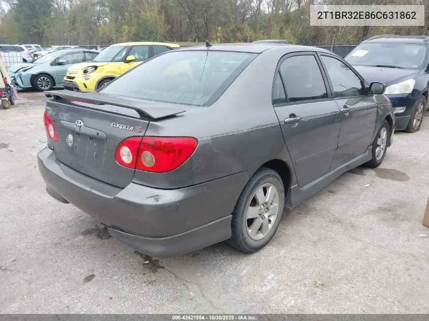 2T1BR32E86C631862 2006 Toyota Corolla S