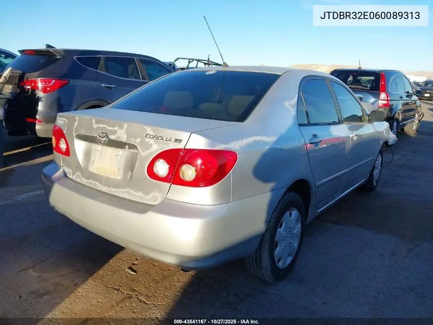 JTDBR32E060089313 2006 Toyota Corolla Le