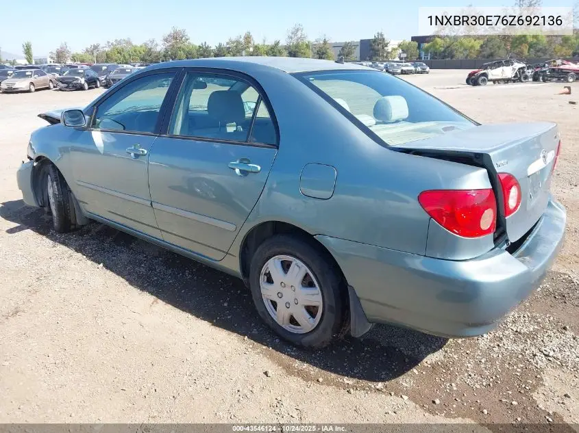 1NXBR30E76Z692136 2006 Toyota Corolla Le