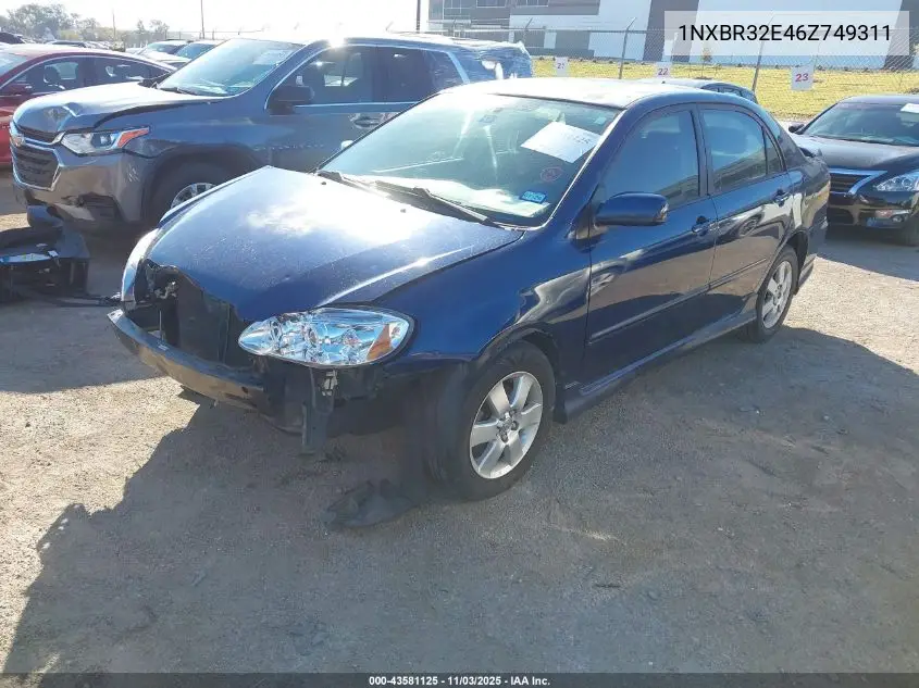 1NXBR32E46Z749311 2006 Toyota Corolla S