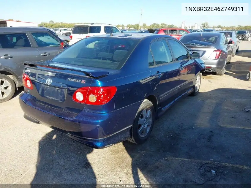 1NXBR32E46Z749311 2006 Toyota Corolla S