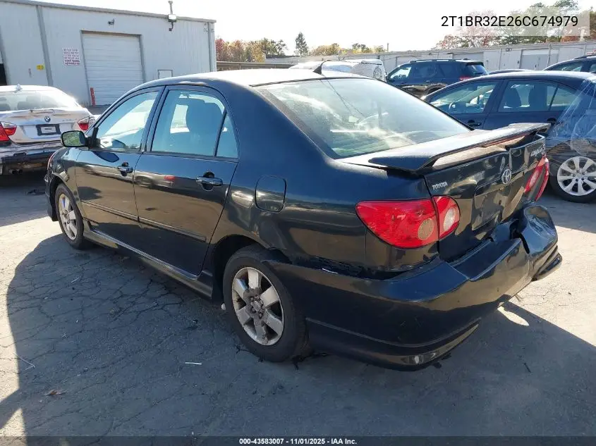 2T1BR32E26C674979 2006 Toyota Corolla S