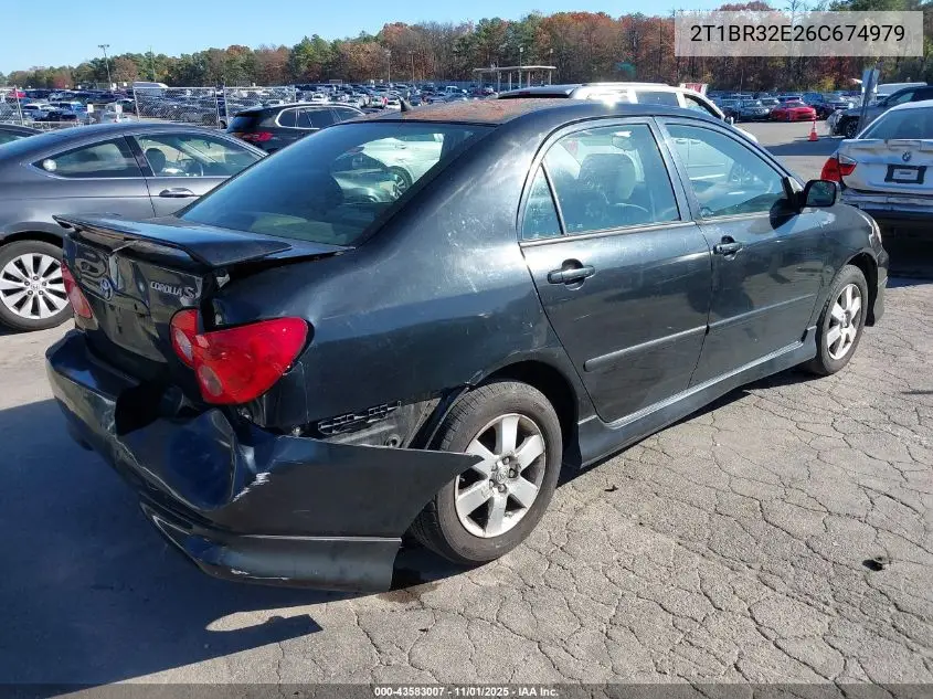 2T1BR32E26C674979 2006 Toyota Corolla S