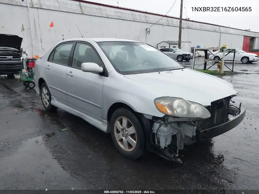1NXBR32E16Z604565 2006 Toyota Corolla S