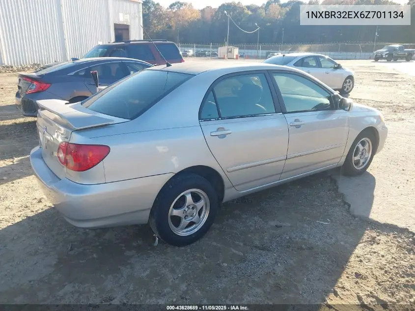 1NXBR32EX6Z701134 2006 Toyota Corolla Le