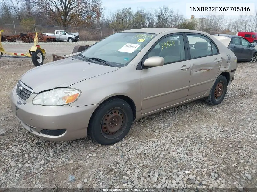 1NXBR32EX6Z705846 2006 Toyota Corolla Le