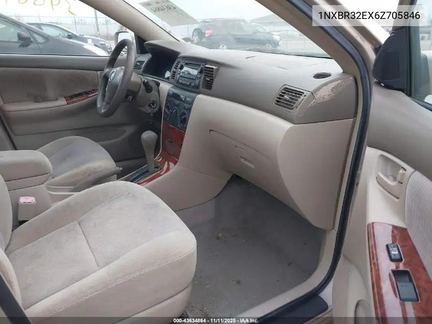 1NXBR32EX6Z705846 2006 Toyota Corolla Le