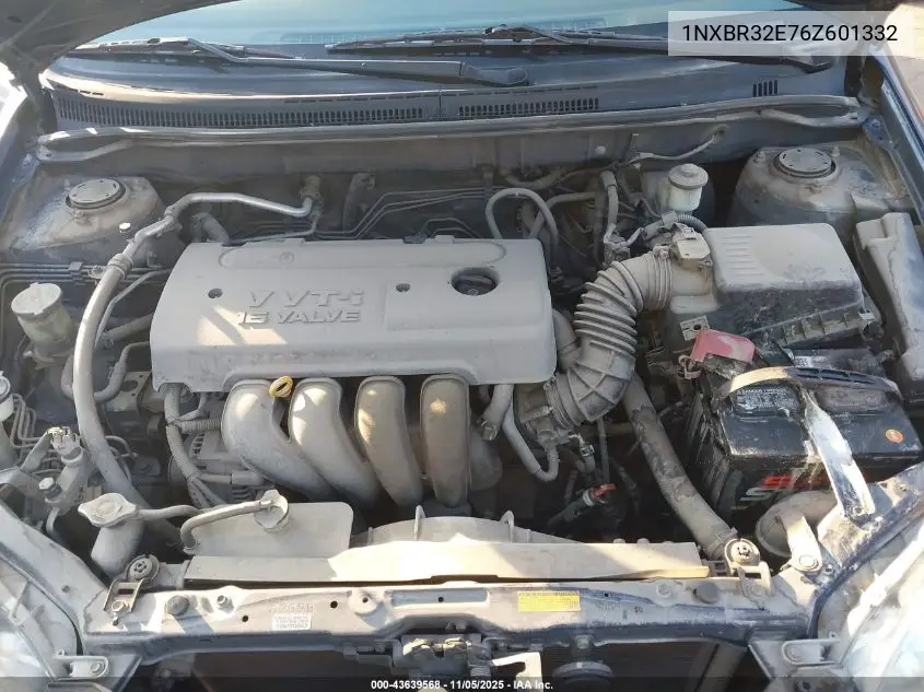 1NXBR32E76Z601332 2006 Toyota Corolla Le