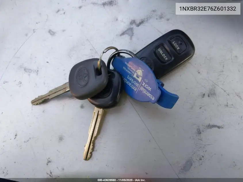 1NXBR32E76Z601332 2006 Toyota Corolla Le