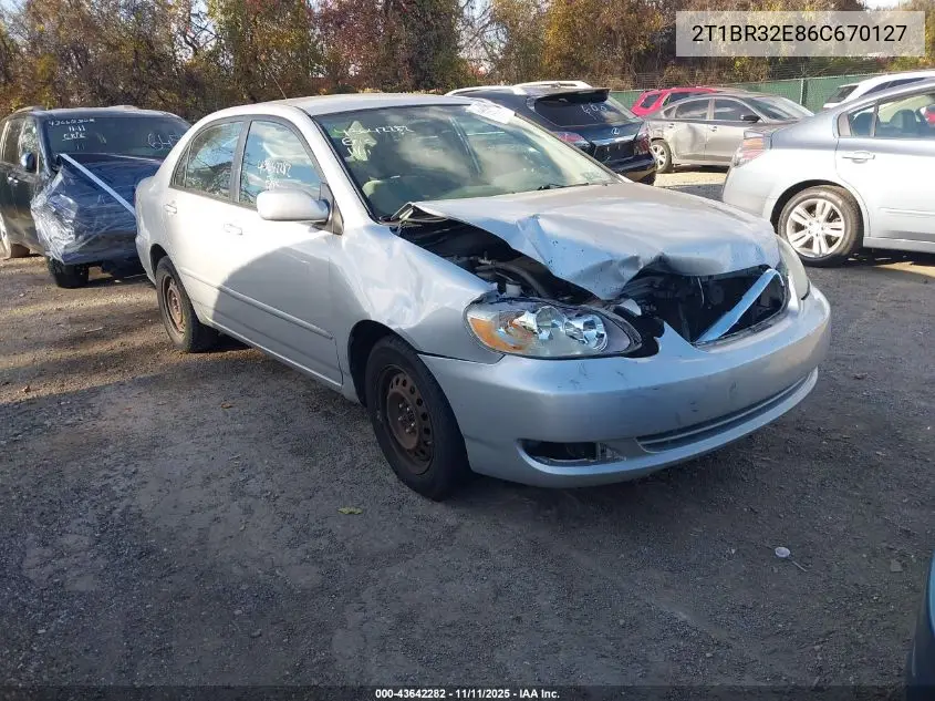 2T1BR32E86C670127 2006 Toyota Corolla Le