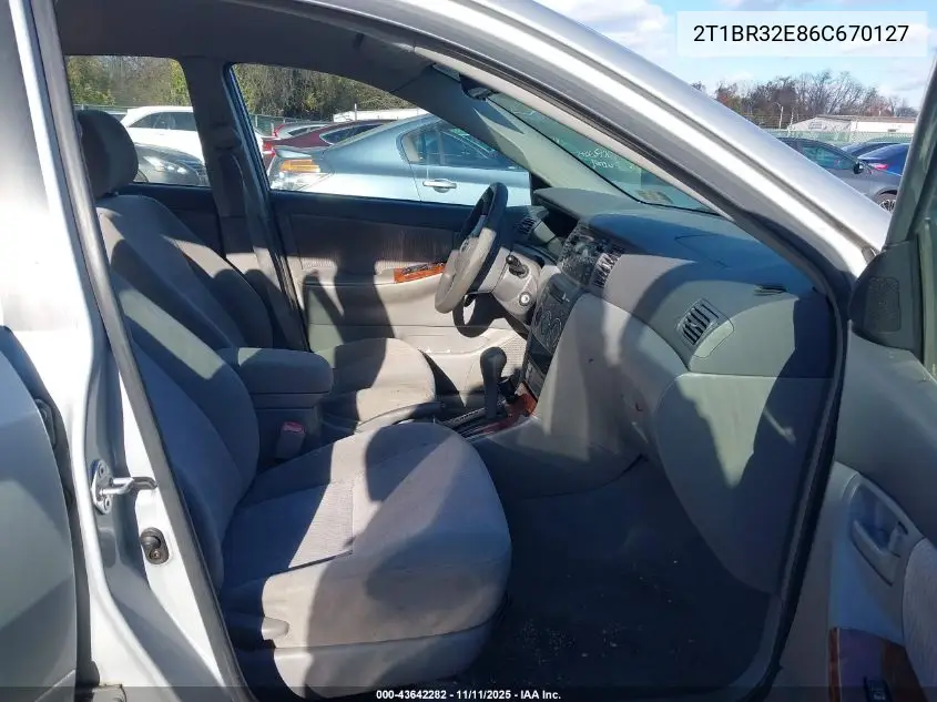2T1BR32E86C670127 2006 Toyota Corolla Le