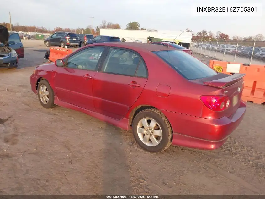 1NXBR32E16Z705301 2006 Toyota Corolla S