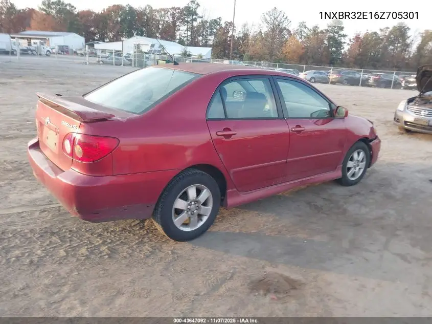 1NXBR32E16Z705301 2006 Toyota Corolla S